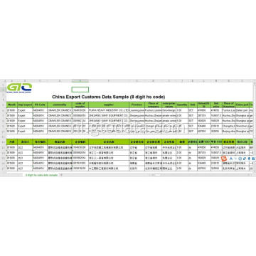 Chinese EXport-gegevens op code 84264910 CRAWLER CRANES